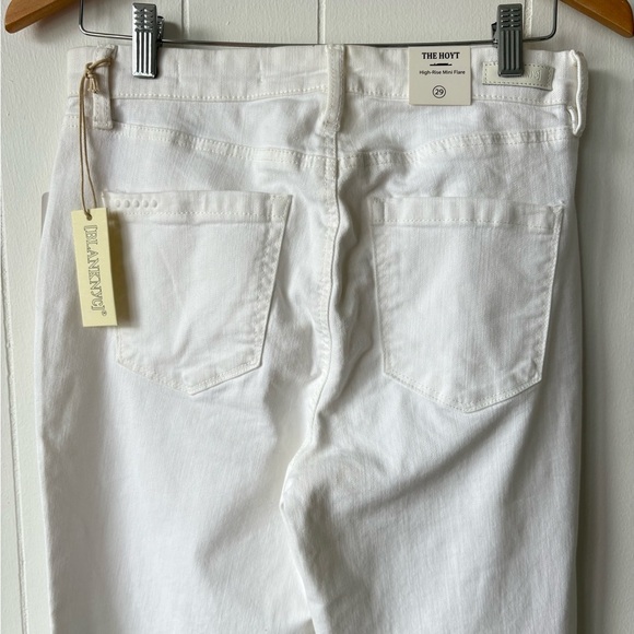 NWT Blank NYC White The Hoyt High-Rise Mini Flare Denim Jeans | Size 29 - Picture 9 of 9